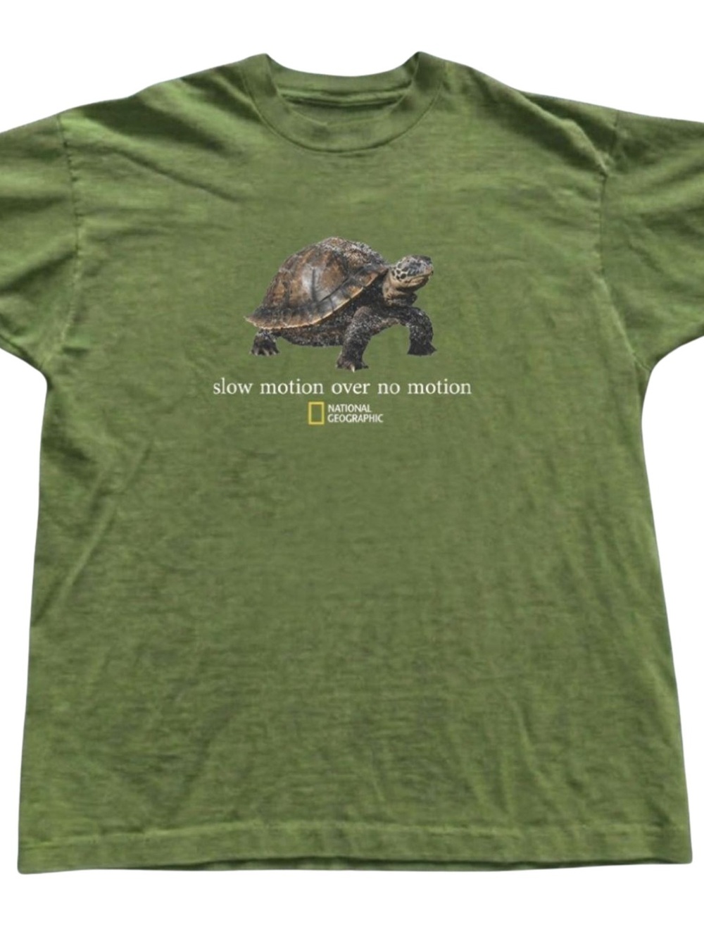 Gildan National Geographic Olive Green Turtle Graphic Tee